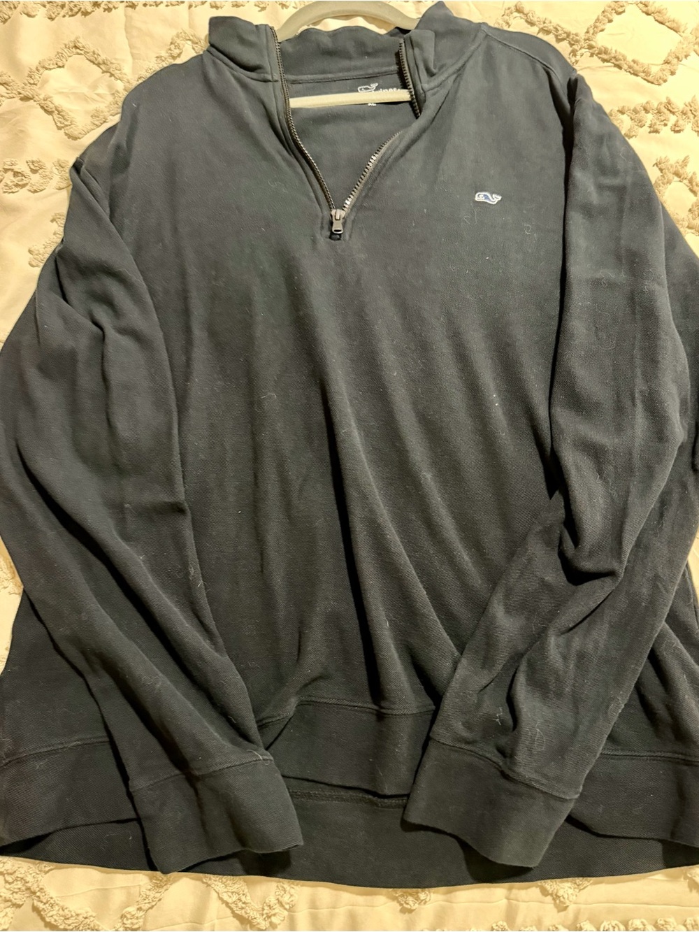 Vineyard Vines Men's Black Quarter-Zip Pullover
